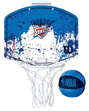Sportsudstyr Wilson Tennis Oklahoma City Thunder NBA Team Mini Hoop Blå | wtb1302ok, 0