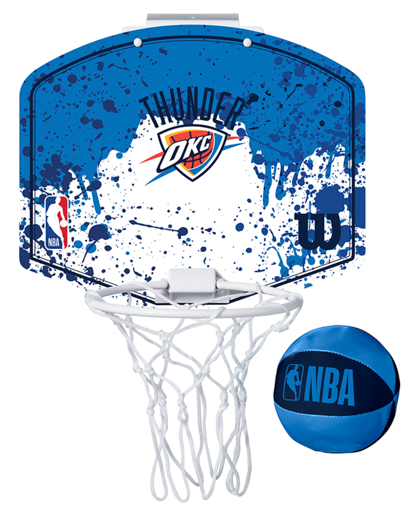 Sportsudstyr Wilson Tennis Oklahoma City Thunder NBA Team Mini Hoop Blå | wtb1302ok