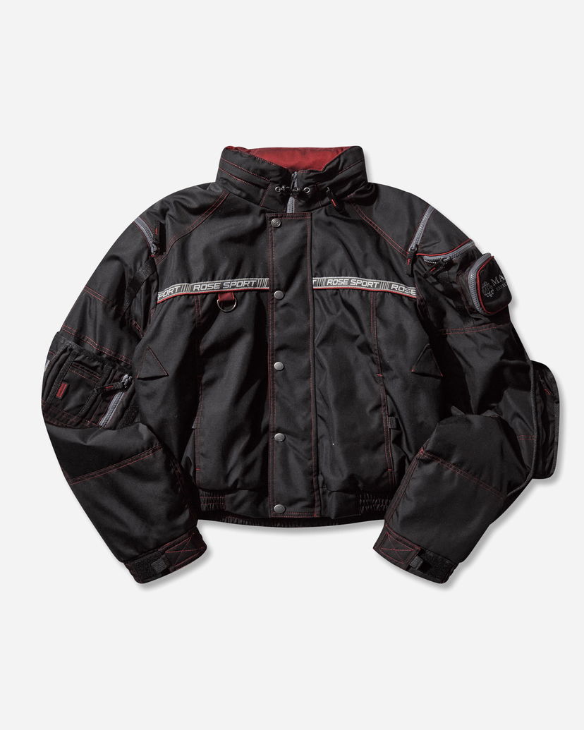 Bomberjakke Martine Rose ROSE SPORT Utility Jacket with Red Stitching Sort | 750WO15035