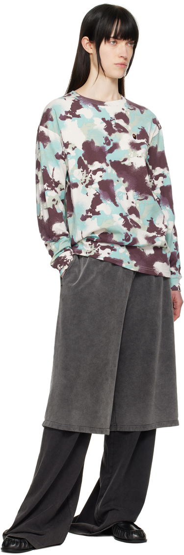 T-shirt BAPE A Bathing Ape Map Camo Long Sleeve T-Shirt Flerfarvet | 001LTL302001L, 3