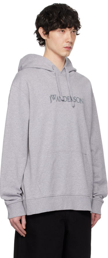 Sweatshirt JW Anderson JW Anderson Logo Embroidery Hoodie Sort | JW0214-PG1632, 4