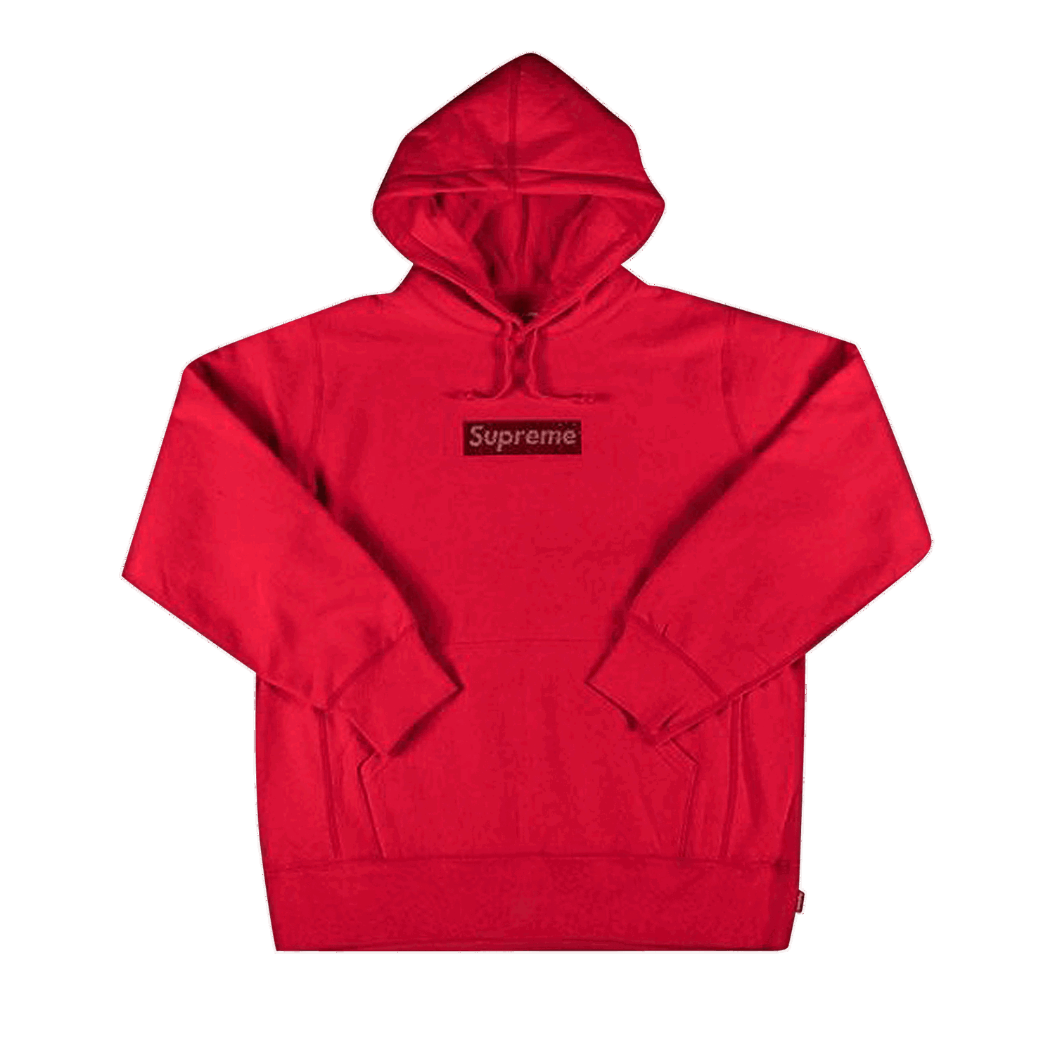 Sweatshirt Supreme Swarovski x Box Logo Hooded Sweatshirt Rød | SS19SW9 RED, 0