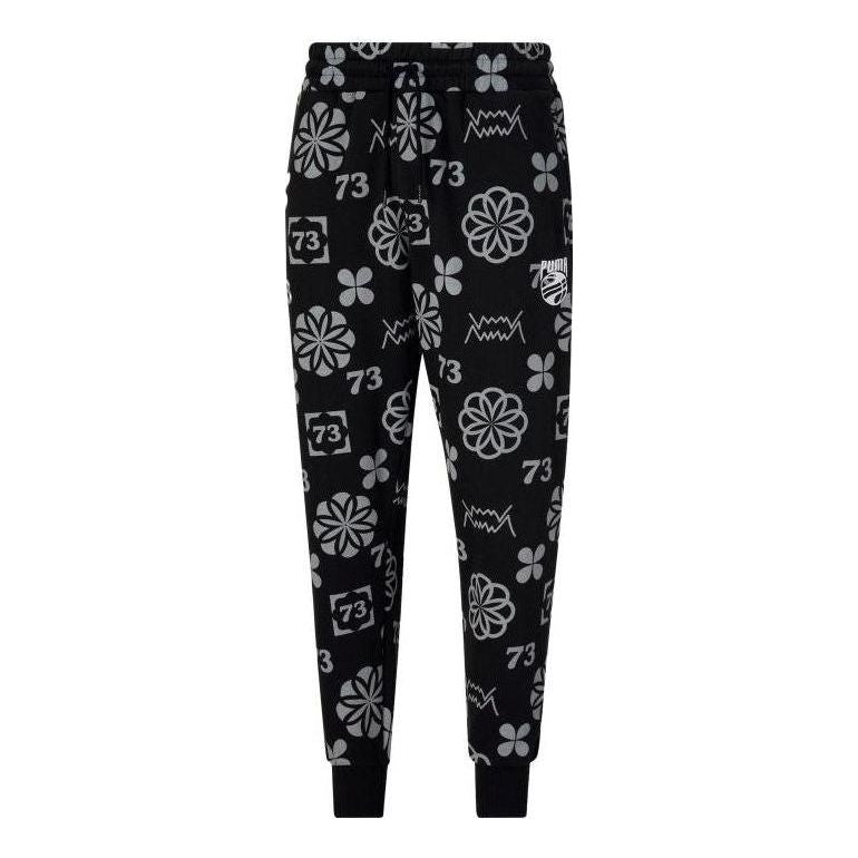 Bukser Puma Booster Clyde Print Pants Sort | 536494-01