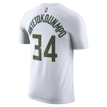 T-shirt Nike Milwaukee Bucks T-Shirt Hvid | DR6385-106, 1