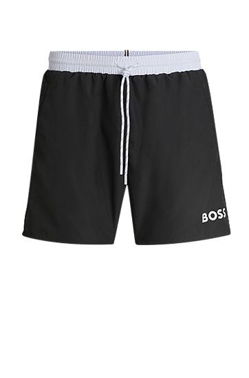 Badetøj BOSS BOSS Quick-Drying Swim Shorts with Logo Sort | 50515191