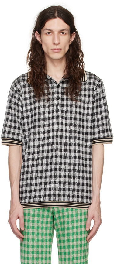 Polo skjorte Anna Sui Anna Sui Checked Polo Sort | M1023K20, 0