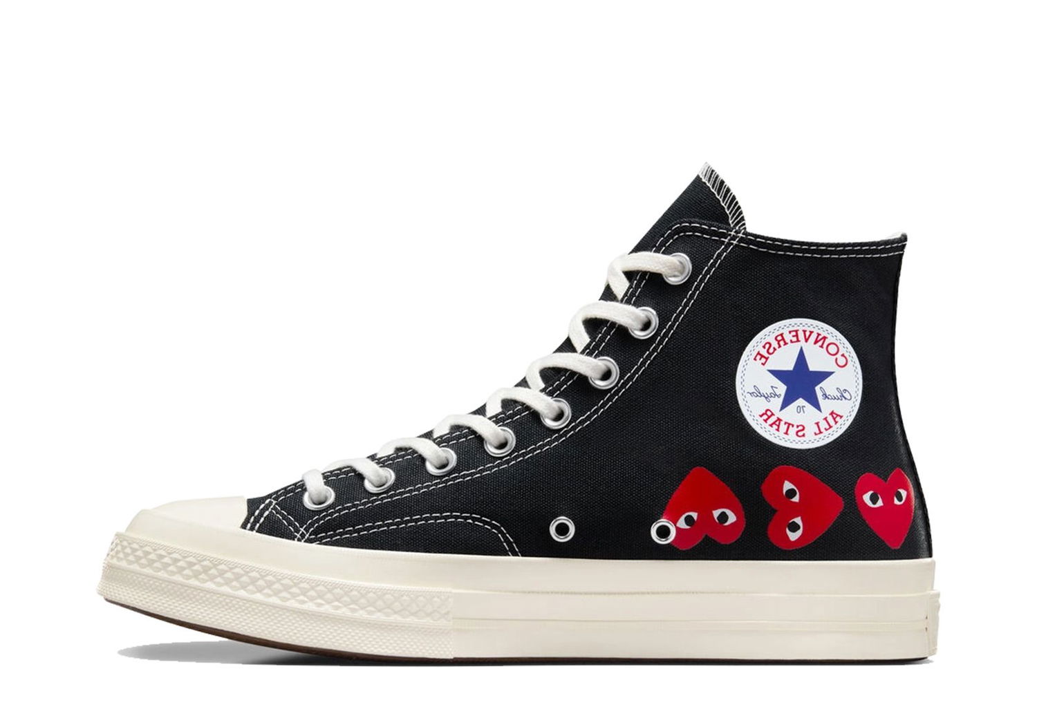 Sneakers og sko Converse Comme des Garçons PLAY x Chuck 70 Hi Sort | A08147C, 1