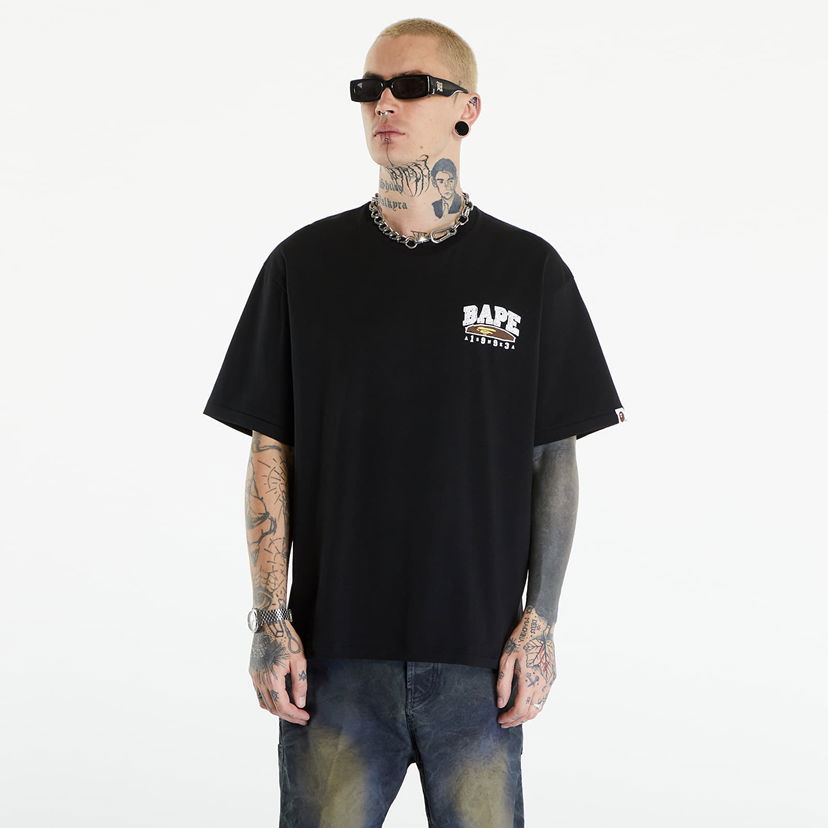 T-shirt BAPE A BATHING APE Hand Draw Bape Relaxed Fit Tee Black Sort | 001TEK301325M BLK