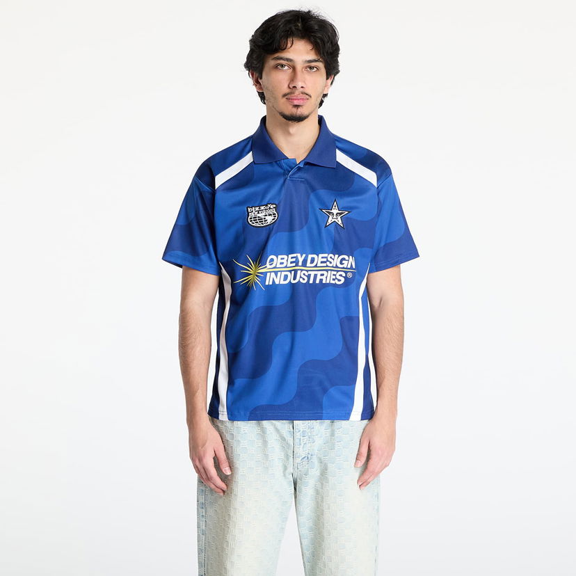 Polo skjorte OBEY OBEY Soccer Jersey Blå | 131080372-BMU