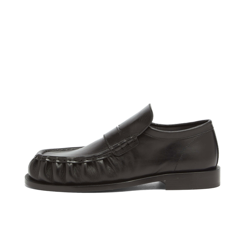 Sneakers og sko Dries Van Noten Dries Van Noten Moc Toe Leather Loafers Size EU 40 Sort | MS251-1324-900