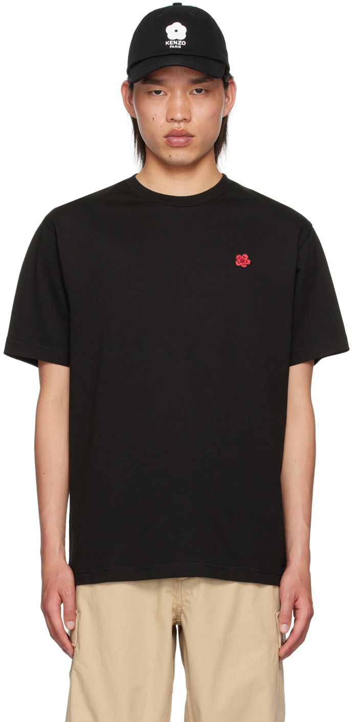 T-shirt KENZO Black Paris Boke Flower T-Shirt Sort | FE65TS4744SG