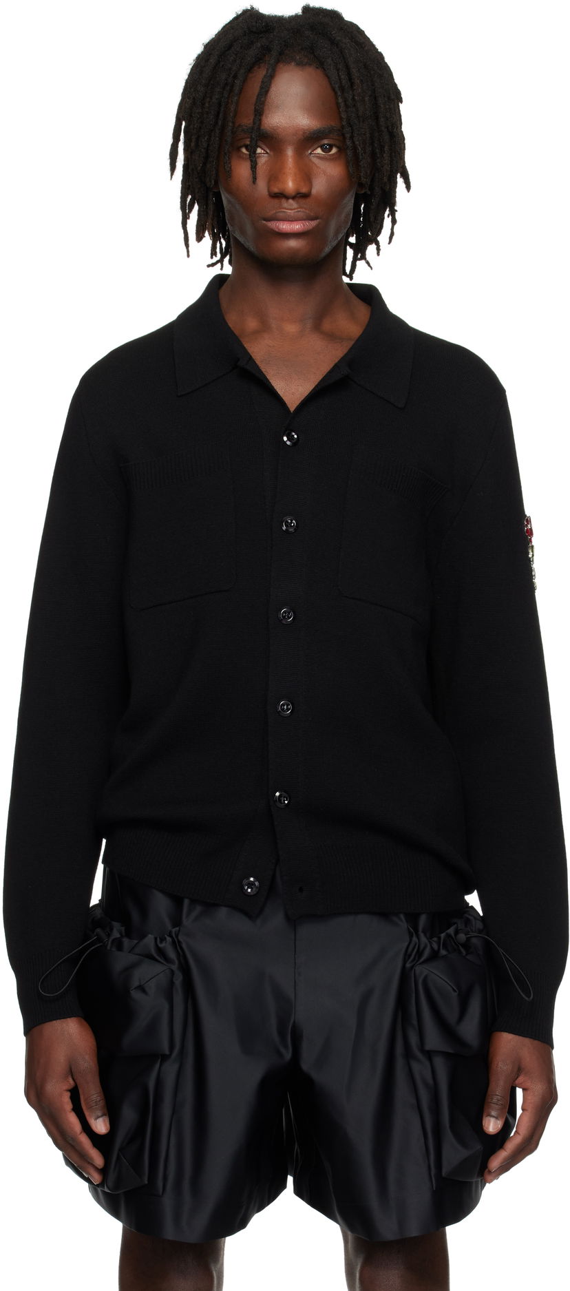 Sweater Simone Rocha Simone Rocha Knit Workwear Cardigan Sort | VMK11B 0646