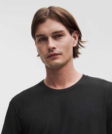 T-shirt lululemon Brushed Round Neck Yoga T-Shirt L Sort | prod20003651, 3