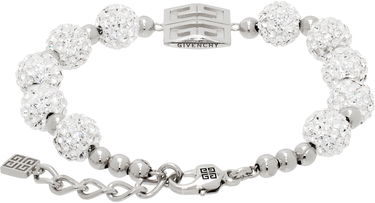 Armbånd Givenchy Crystal Embellished 4G Logo Charm Bracelet Metalisk | BF20HPF05M040, 1