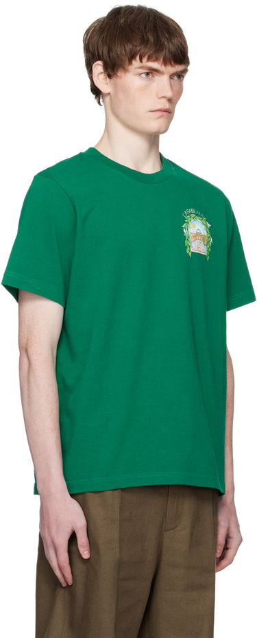 T-shirt Casablanca Casablanca L'Arche De Tennis T-Shirt Grøn | MPF25-JTS-001-17-EX-FLANNELS, 1