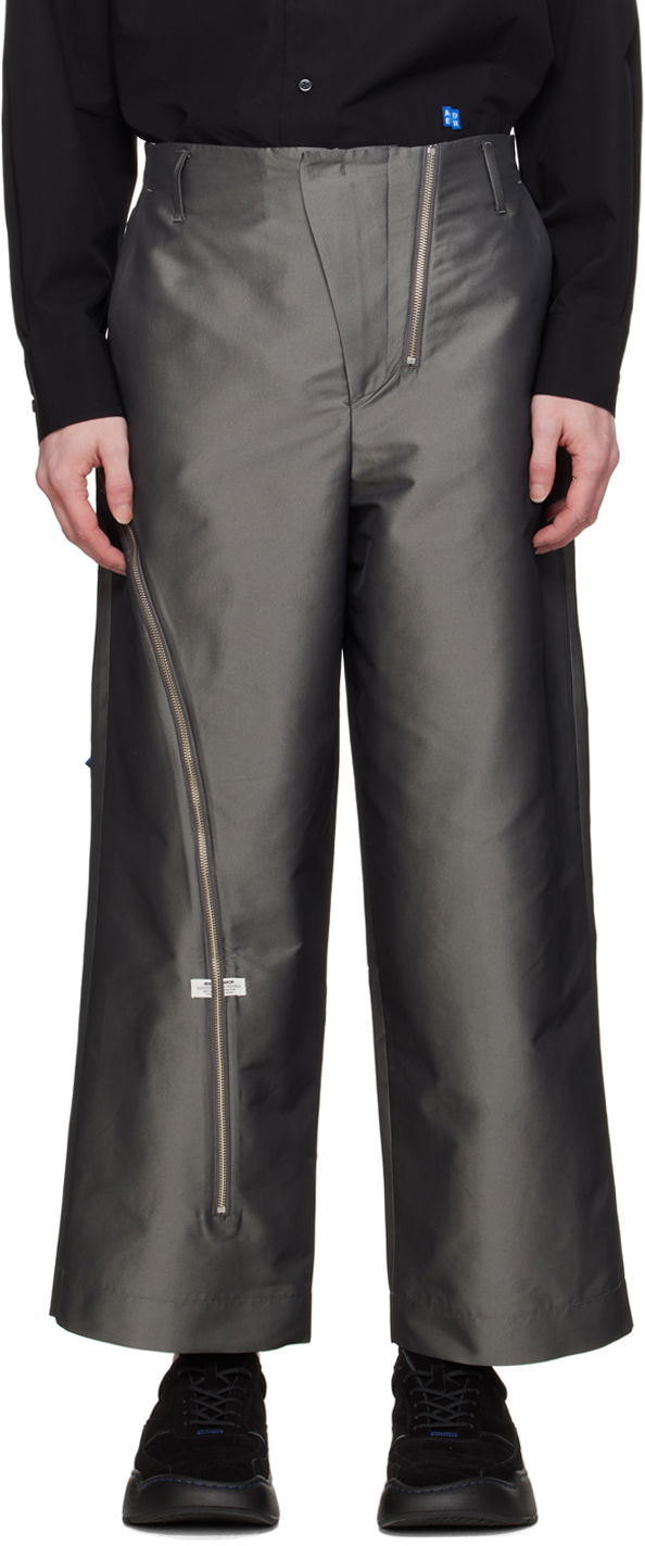 Bukser ADER ERROR Trousers With Side Zipper Grå | BN01SSBT0110CC