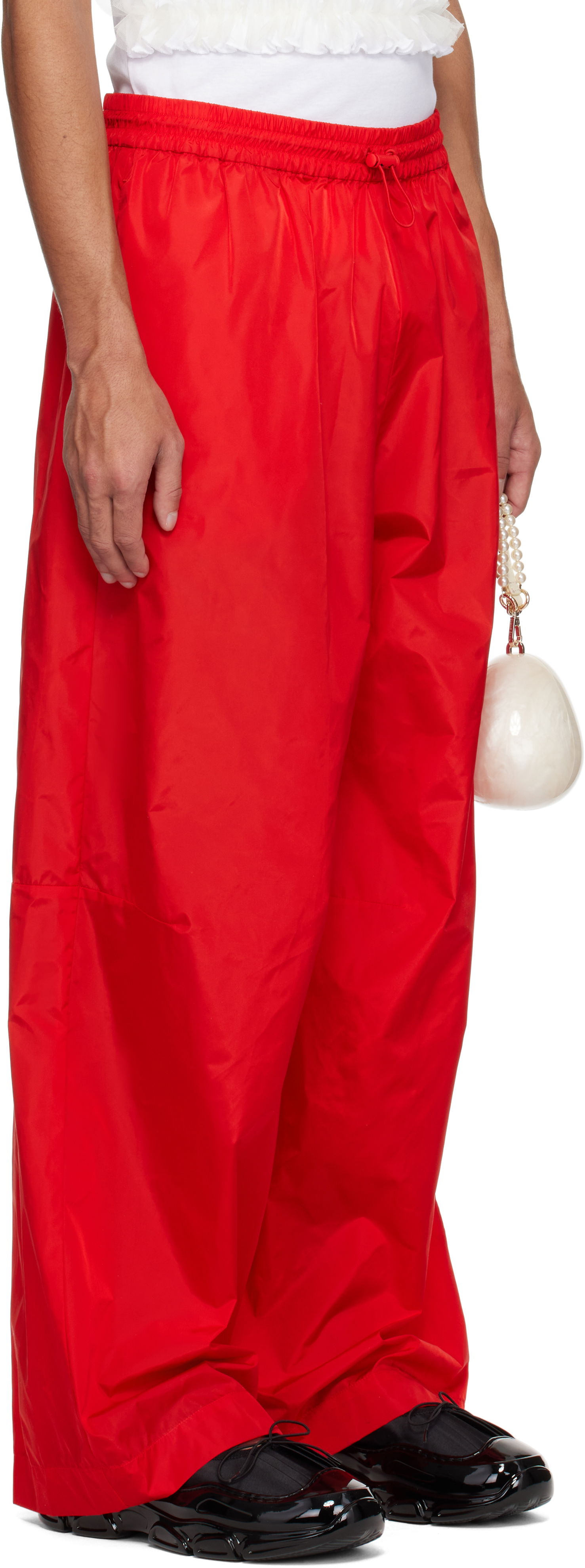 Joggingbukser Simone Rocha Simone Rocha Wide Leg Track Pants Rød | 4146D 1067, 1