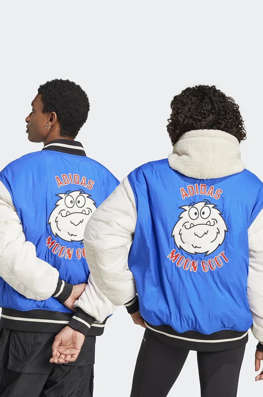 Bomberjakke adidas Originals adidas x Moon Boot Varsity Jacket Blå | IY8048, 1
