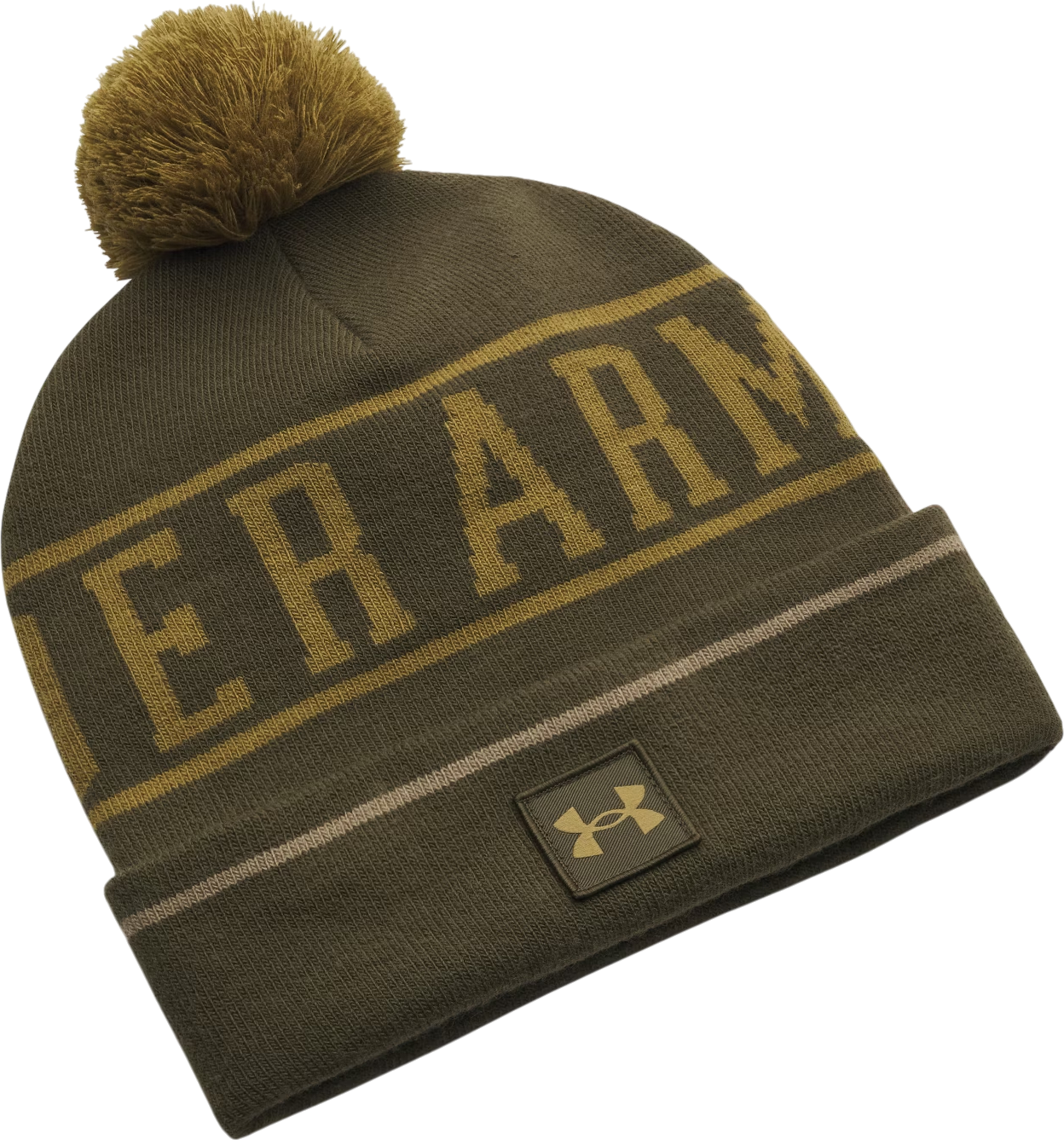 Beanie Under Armour Halftime Pom Knit Beanie Grøn | 1386634-308, 0