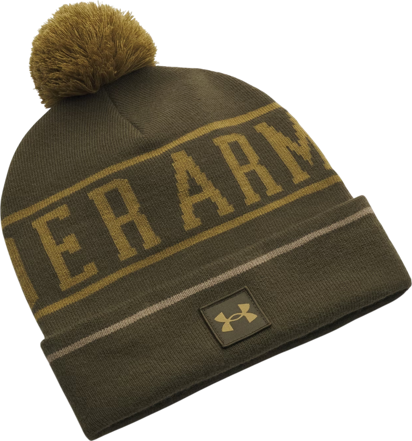 Beanie Under Armour Halftime Pom Knit Beanie Grøn | 1386634-308
