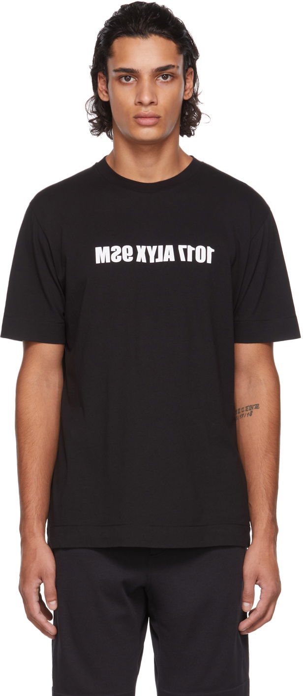 T-shirt 1017 ALYX 9SM Alyx Mirrored Logo T-Shirt Sort | AAMTS0220FA01.F21, 0