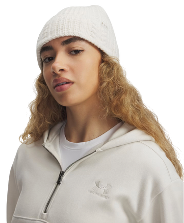Beanie Under Armour Halftime Cable Knit Beanie Hvid | 1386639-279, 2