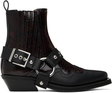 Tilbehør GANNI GANNI Low Cut Western Chelsea Boots Sort | S2855, 0