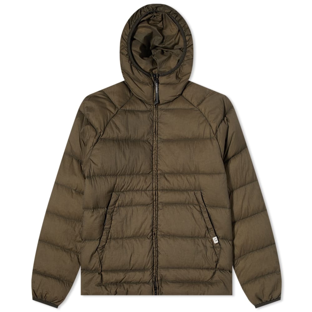 Puffer jakke C.P. Company Nylon Hooded Liner Down Jacket Grøn | 11CMOW164A-006110G-683, 0