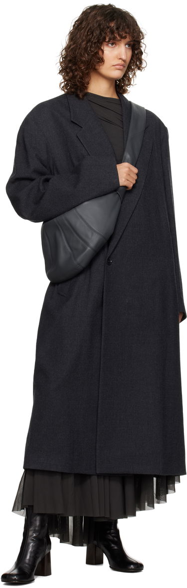 Håndtaske LEMAIRE Medium Croissant Leather Shoulder Bag Grå | BG0001 LL095, 3