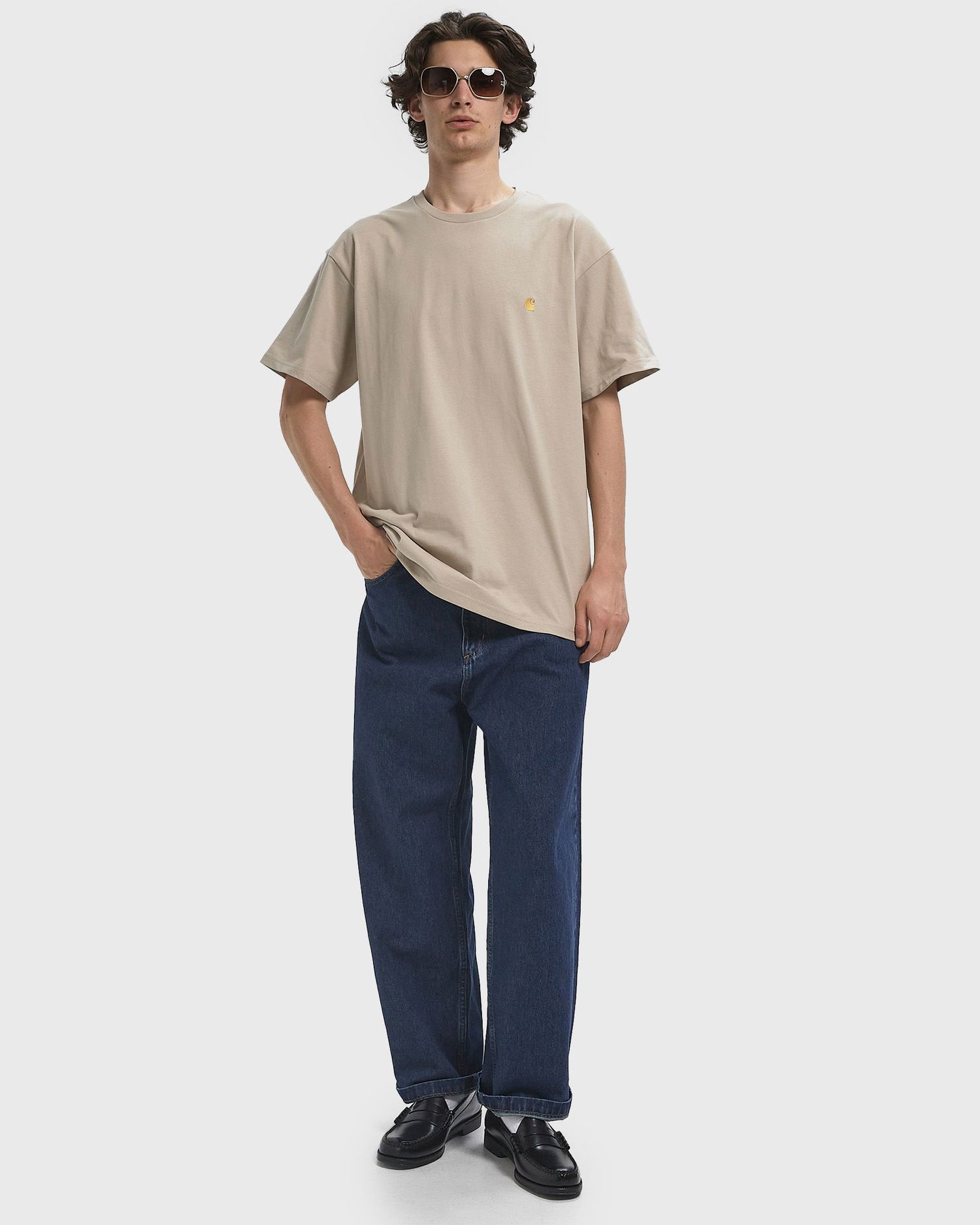 T-shirt Carhartt WIP Chase T-Shirt Beige | I026391-38A.XX, 1