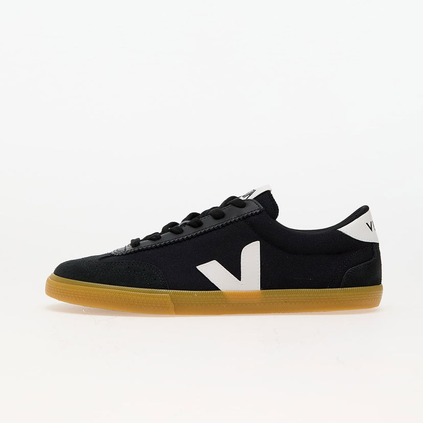 Sneakers og sko Veja Volley Canvas Black/ WHite/ Natural Sort | VO0103529B