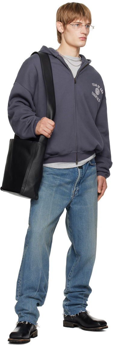 Sweatshirt Fear of God Fear of God ESSENTIALS Heavy Fleece Full Zip-Up Hoodie Grå | 192HO246244F, 4