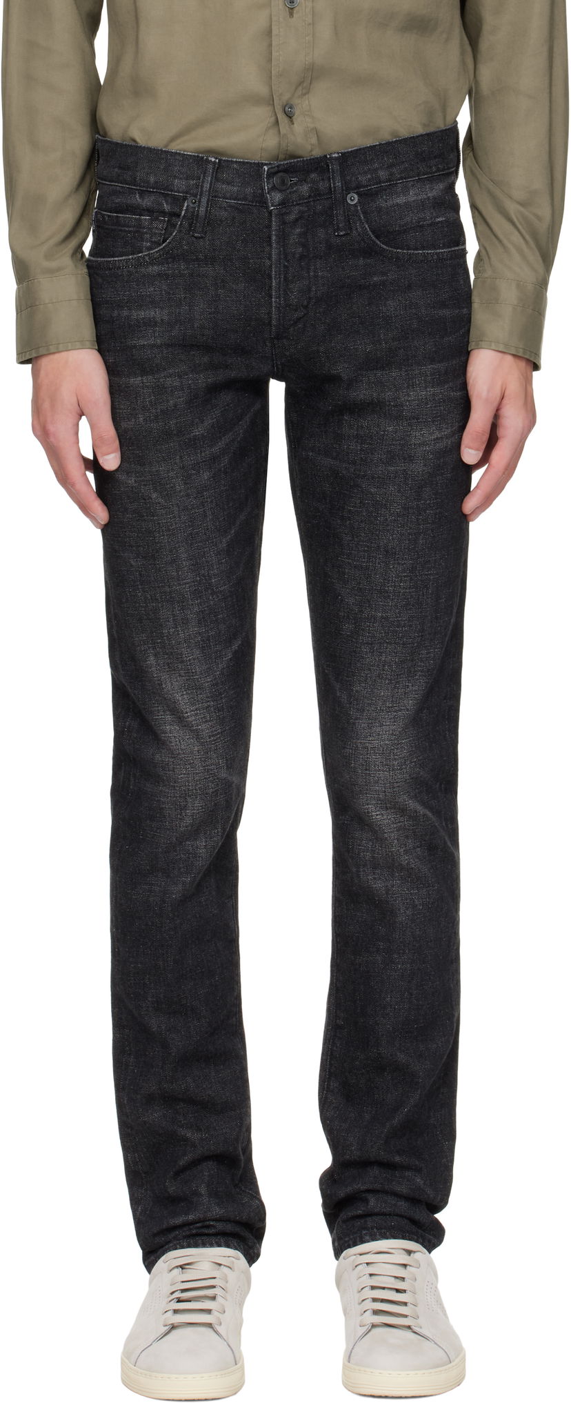 Jeans Tom Ford TOM FORD Slim Fit Selvedge Jeans Sort | DPS001-DMC076