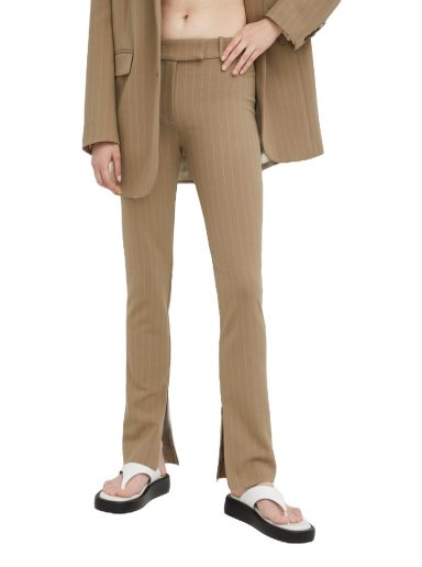 Bukser og jeans Samsoe Samsoe Elisa Trousers Beige | F22200065