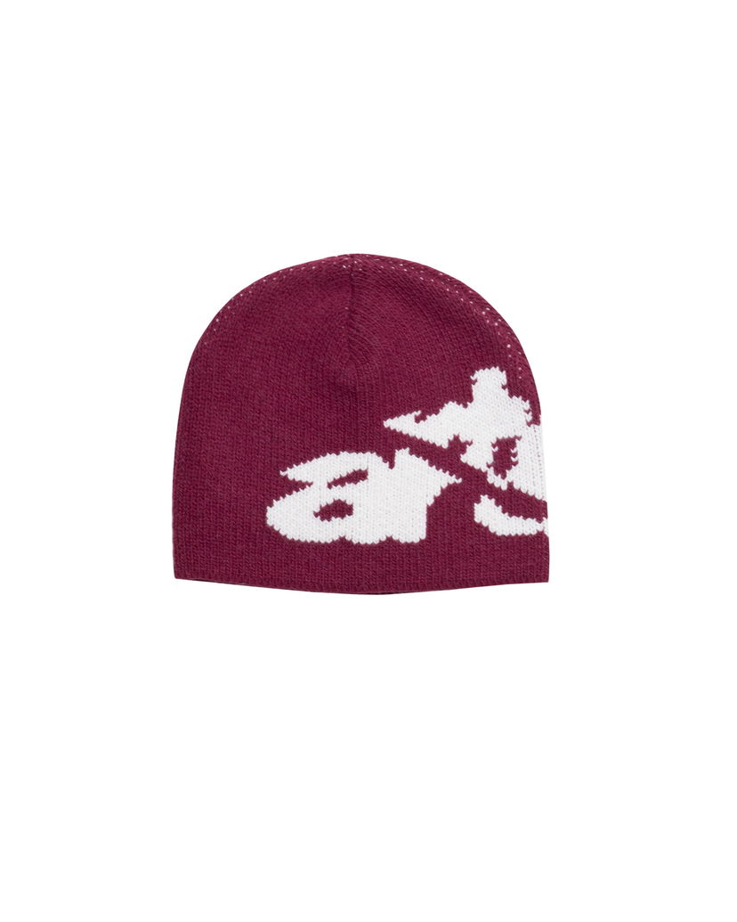Beanie Arte Antwerp Arte Antwerp Ripped Side Beanie Bourgogne | AW25-154AC-BOR