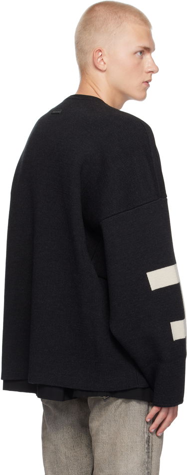 Sweater Fear of God Fear of God Merino Full Zip Sweater Sort | FG24FW20-0172MER, 2