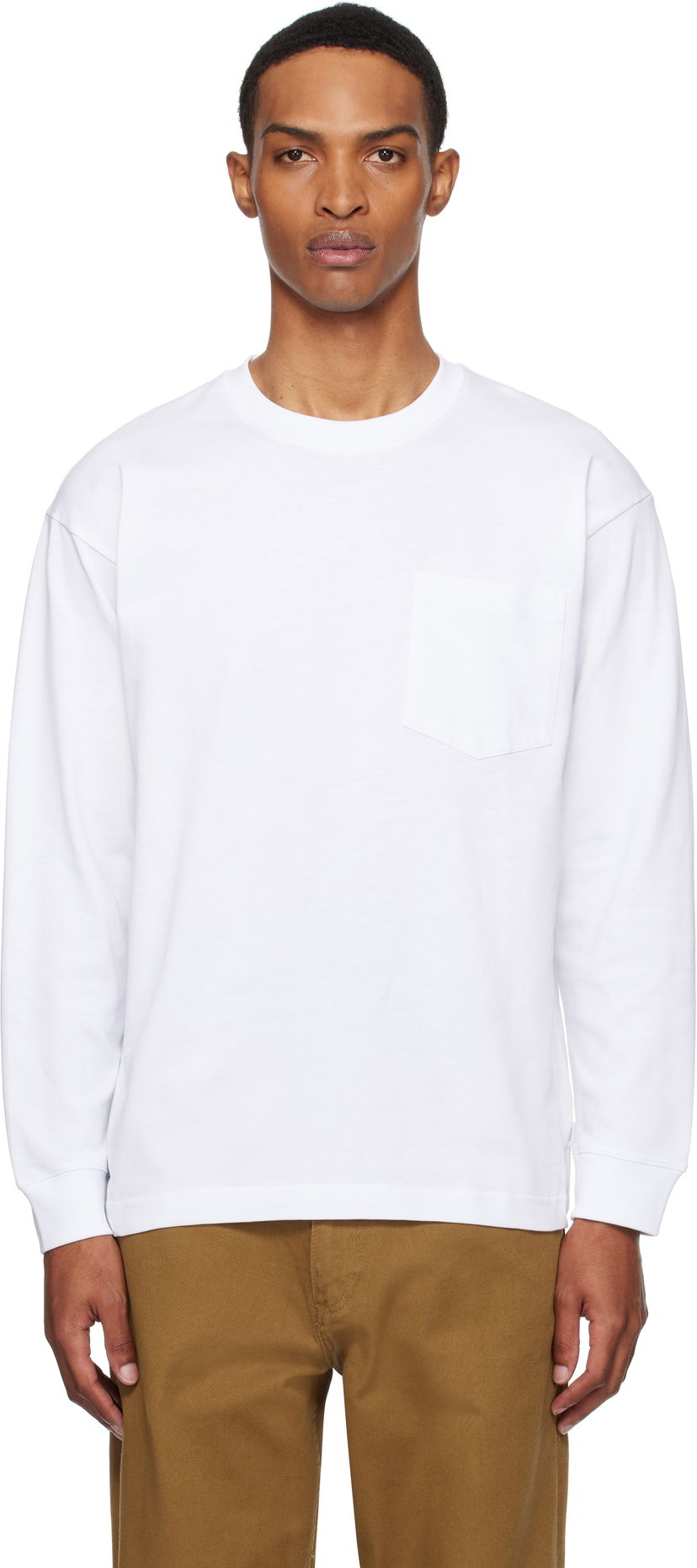 T-shirt NORSE PROJECTS Norse Standard Heavy Loose Long Sleeve T-Shirt Hvid | N10-0213