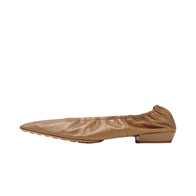 Sneakers og sko Bottega Veneta Leather Ballet Flats Brun | 652273VBP107647