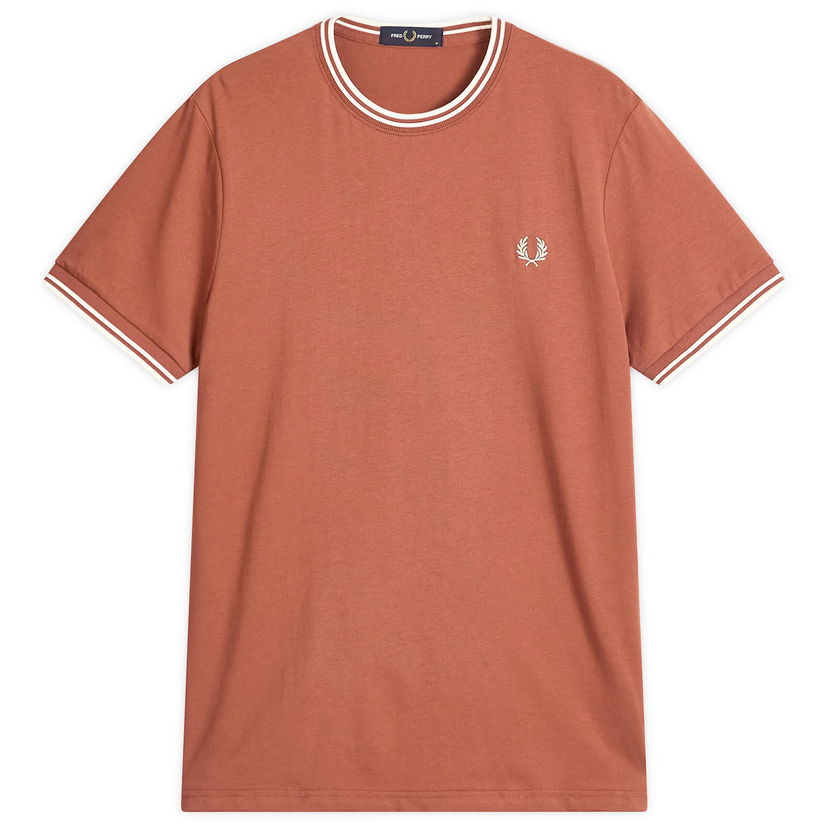 T-shirt Fred Perry Twin Tipped T-Shirt, Size Large Brun | M1588V-Z51