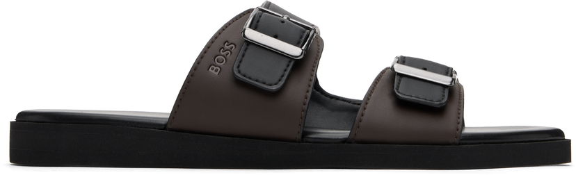 Sneakers og sko BOSS BOSS Pin-Buckle Sandals Brun | 50541765