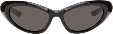 Solbriller Balenciaga Balenciaga Sporty B Round Sunglasses Sort | BB0384S-001, 0
