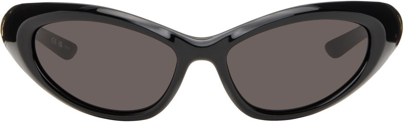 Solbriller Balenciaga Balenciaga Sporty B Round Sunglasses Sort | BB0384S-001