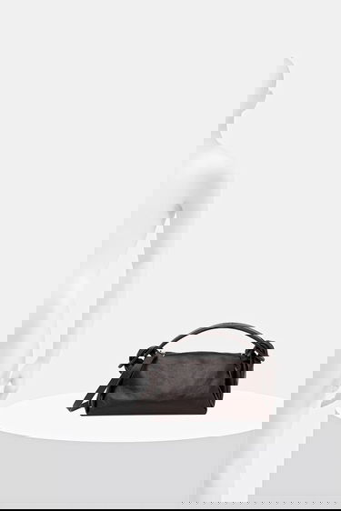 Håndtaske KENZO Kenzo Knotted Leather Shoulder Bag Brun | FE62SA818L01, 5