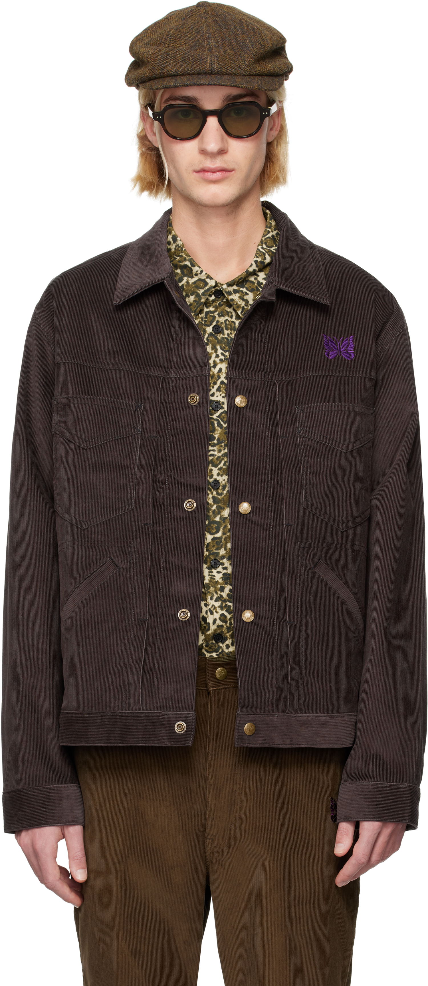 Jakke Needles Penny Jean Jacket Sort | PU216, 0