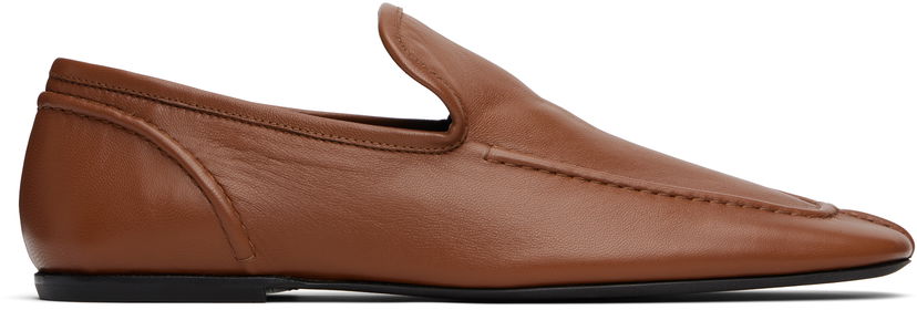 Tøj Dries Van Noten Dries Van Noten Leather Loafers Brun | MS251-1480
