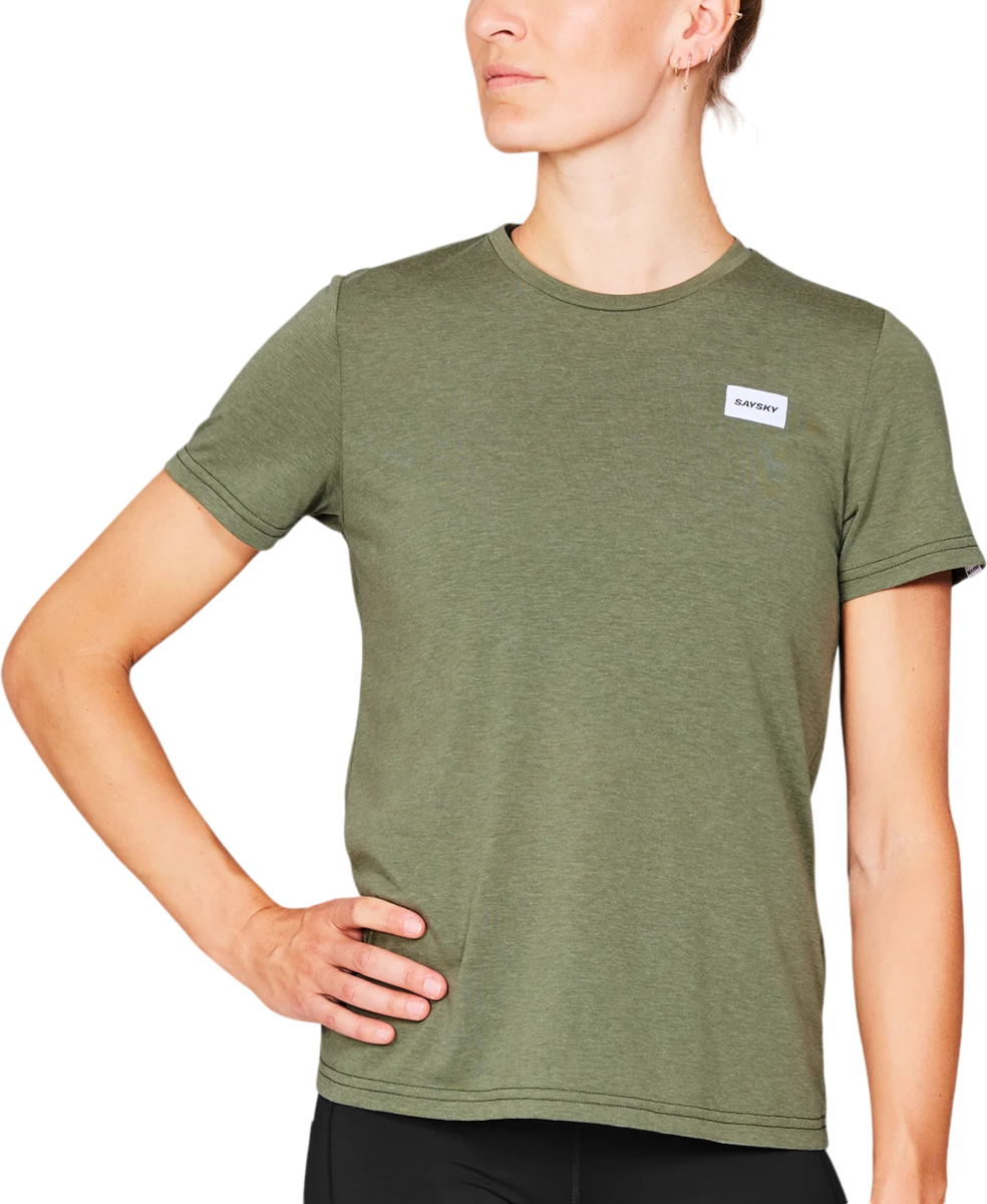 T-shirt Saysky Saysky Clean Motion T-Shirt Grøn | mwrss51c3005, 0