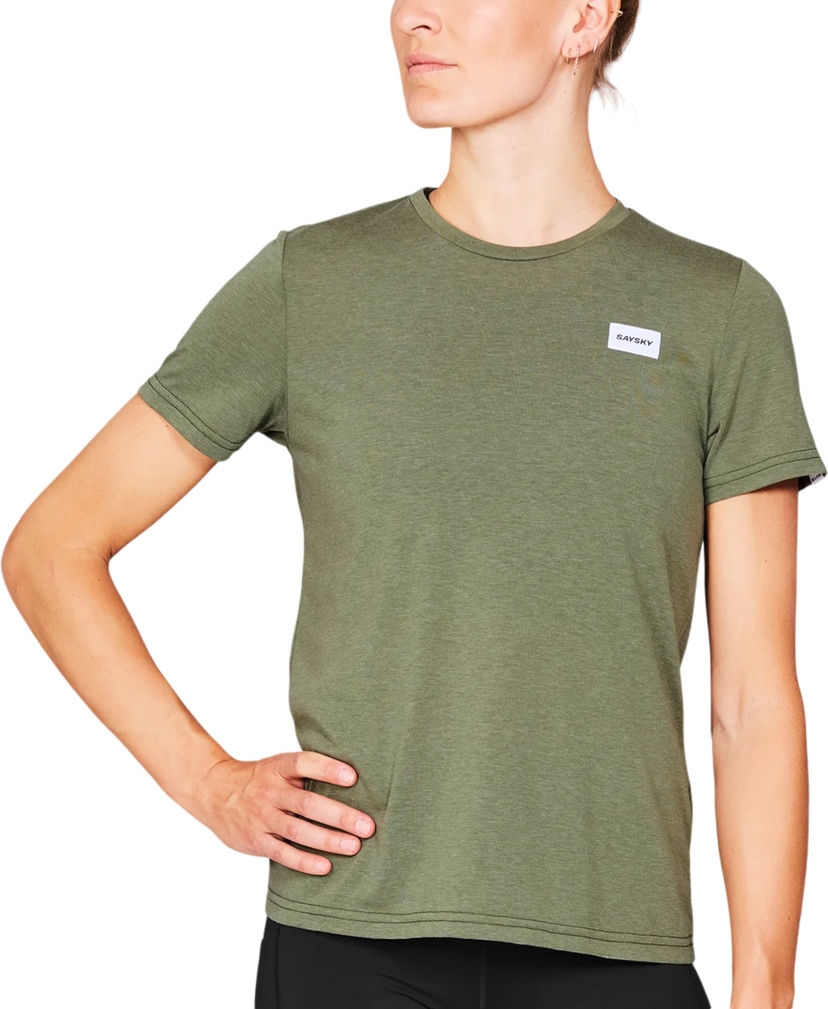 T-shirt Saysky Saysky Clean Motion T-Shirt Grøn | mwrss51c3005