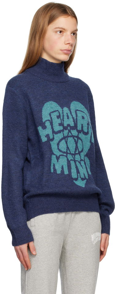 Sweater BILLIONAIRE BOYS CLUB Billionaire Boys Club Heart and Mind Turtleneck Sweater Blå | B23142, 1