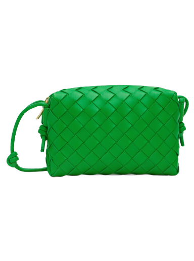 Skuldertaske Bottega Veneta Mini Loop Camera Bag Grøn | 723547 V1G11