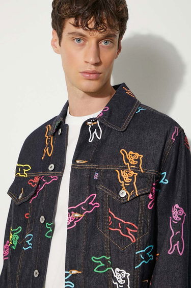 Jakke BBC IceCream ICECREAM Running Dog Denim Trucker Jacket Mørkeblå | IC24245, 4